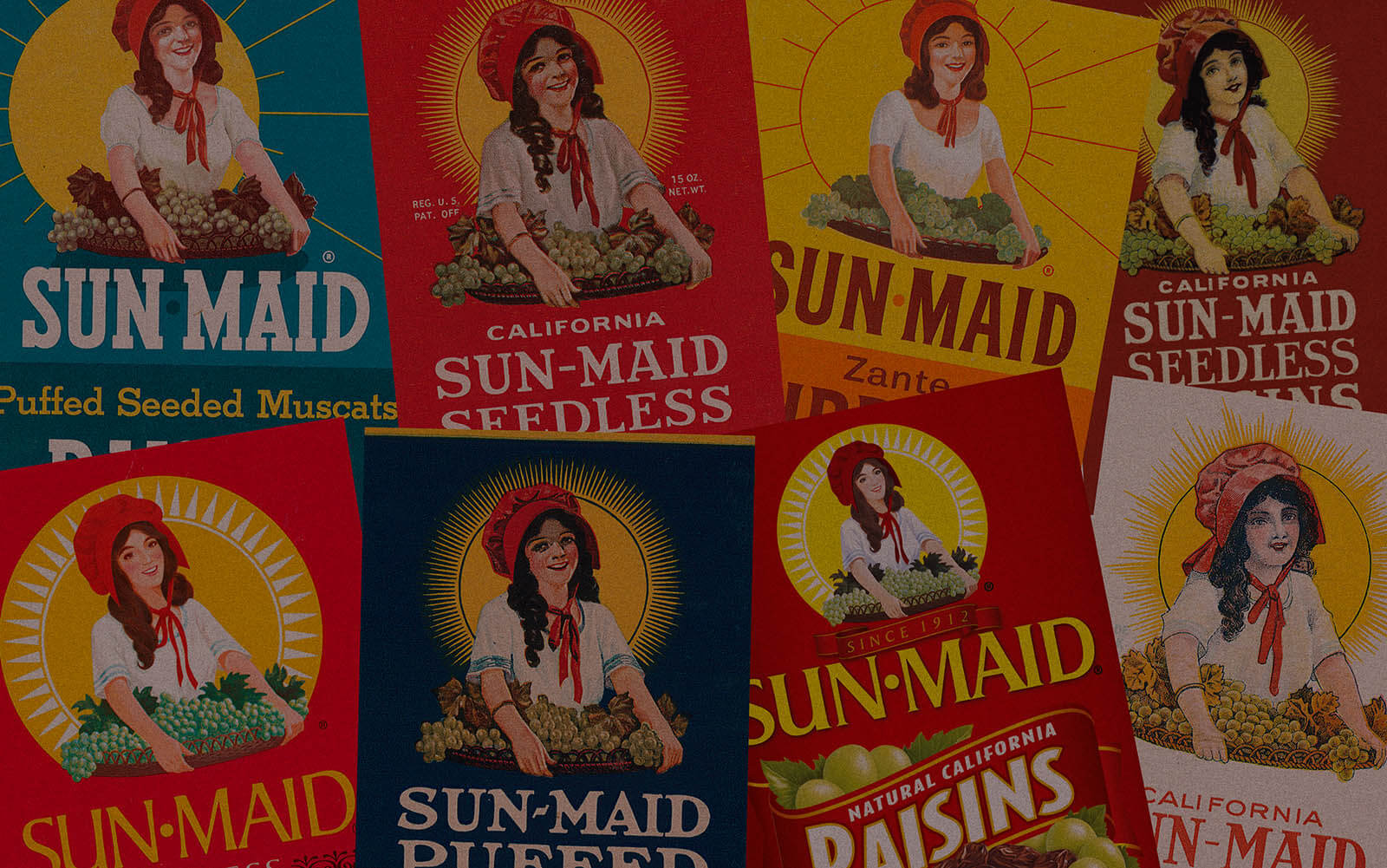 Sun-Maid labels